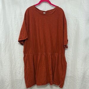 Old Navy Rust Orange Casual Dress